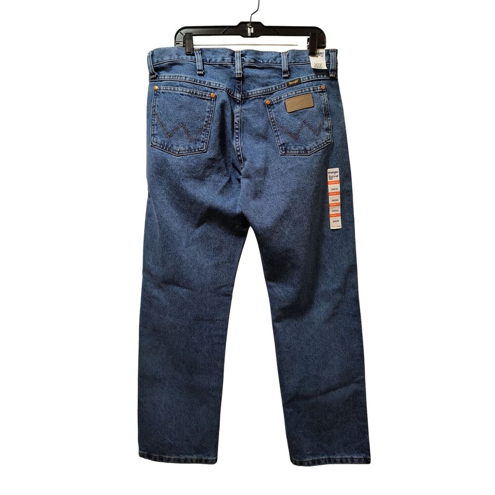 Wrangler 13MWZ Cowboy Cut Original Fit Jeans 34X30 Blue Stonewashed NWT